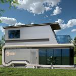 Carbon Crystal Integrated Board Smart Capsule House For Intelligent Construction