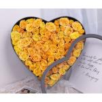 Heart Shaped Chocolate Candy Flower Gift Paper Packaging Box with Clear PVC