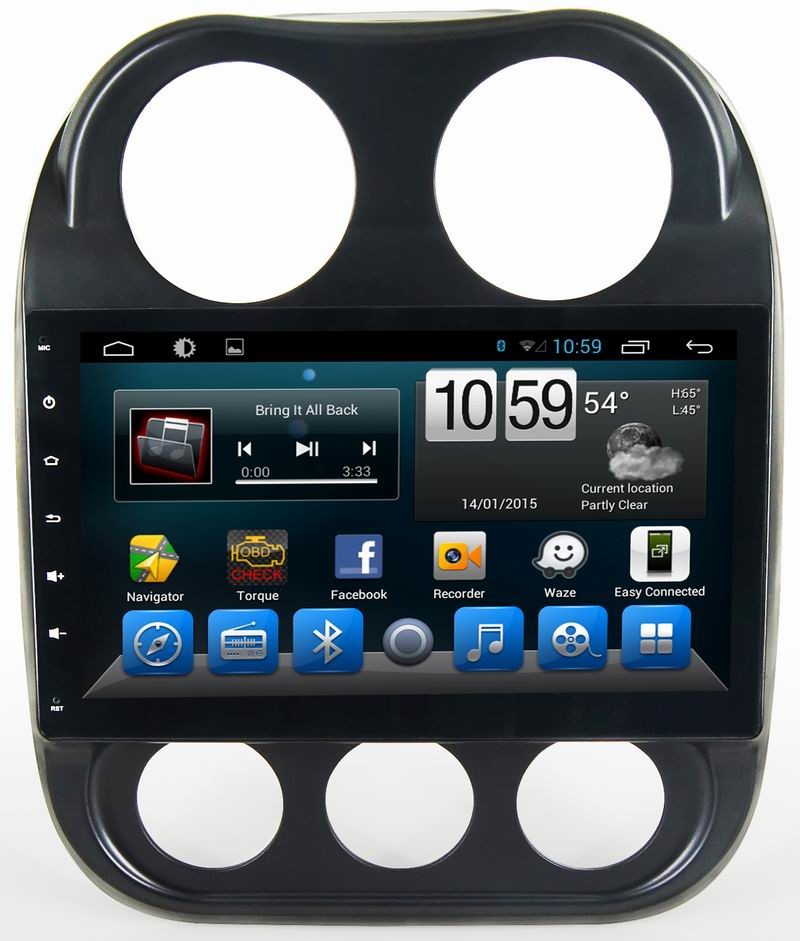 Ouchuangbo car radio dvd for Jeep Compass with android 6.0 gps navigation bluetooth USB