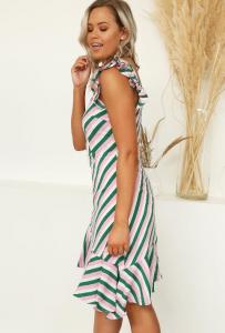 China hot selling new design dress women stripe print summer dress on sale