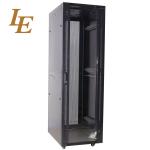 4 Mounting Rails 19 Inch Server Rack Cabinet Rack Mount SPCC Black 22U 42U