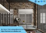 Eco Friendly 3D Brick Effect Wallpaper , Waterproof Vinyl Wall Covering Light
