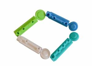 Wholesale Automatic Lancing Device Twist Blood Lancet Orange White Tri Beveled Tip Sterile 28g from china suppliers