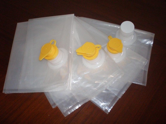 Transparent Edible Oil Aseptic Bag Custom Liquid Bib Bag One Spout
