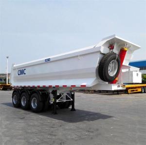 Wholesale High Strength Steel 80T Semi Tipper Trailer Hydraulic Dump Trailer from china suppliers