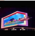 P7.81 3D Naked Eye Led Building Corner Advertising Video Wall Outdoor Screen 90