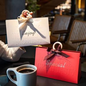 Wholesale Creative Triangle Gift Packing Box Cookies Pastry Wedding Candy Packing Handbag Gift Boxes from china suppliers