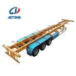 Aotong Tri Axles 40ft Shipping Container Trailer for 45ft Container Transportati