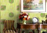 Bamboo And Tree Geometric Printing Chinese Style Wallpaper Simulated Wood Grain