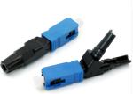 Dia0.9mm SC APC Fiber Optic Connector / ISO9001 FTTH Cable Connector