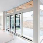 Windproof Aluminium Profiles Sliding Door Glass Type Tempered Glass for