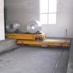 Large Dimension Busbar Powered Transfer Cart 90 Degree Table For Steel Coils