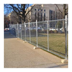 Wholesale Galvanized and PVC Coated Standard Temporary Fence Panels for Roadway Safety Measures from china suppliers