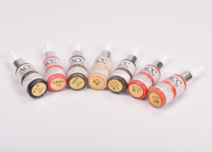 12ML / Bottle Color Tattoo Pigments For Electric Tattoo Pen OEM / ODM