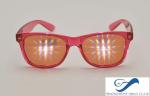 Party Plastic Frame 3D Diffraction Glasses , Durable Rainbow Prism Glasses