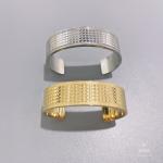 stainless steel tide brand jewelry gold diamond wide bracelet all-match bangle