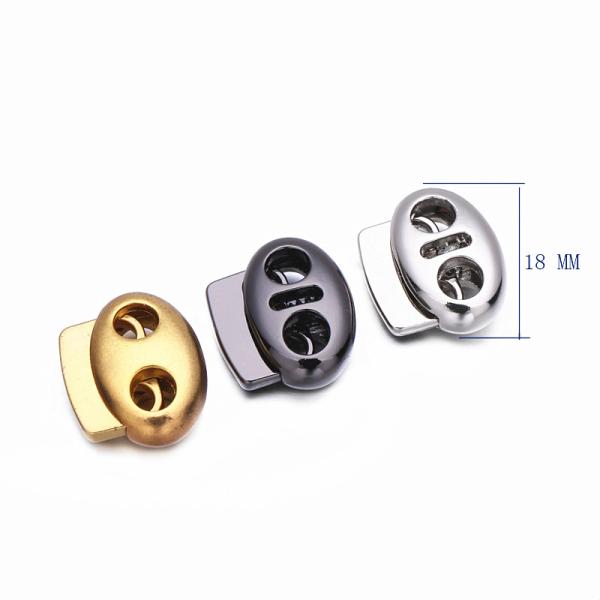 Excessively Zinc Alloy Antiskid Rope Pig Nose Spring Cord Stopper For Rope