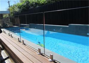 Wholesale Free Design Frameless Glass Pool Fencing , Clear Swimming Pool Glass Fence from china suppliers