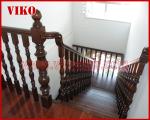 Solid Wood Staircase VK94S American Handrail Tread American ,Railing tempered