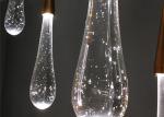 LED Water Drop Modern Crystal Drop Lamp for Creative Restaurant bar