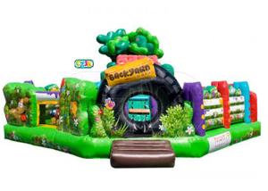 Wholesale Backyard Animal Kingdom Club Inflatable Bounce House Combo With Multi Color from china suppliers