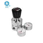 Two Stage Stainless Steel Pressure Regulator 3500psi Double Gauge Nitrogen Gas