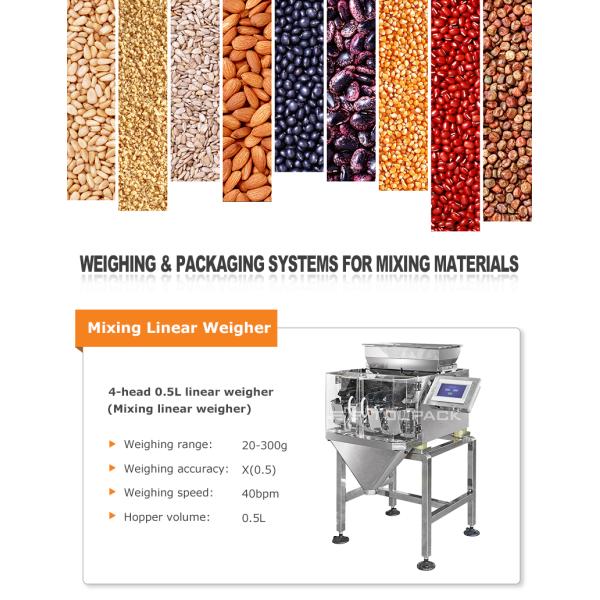 Automatic 14-Head Granule Packing Machine 220V for Nuts and Pet Food