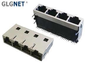 Wholesale Side Entry Rj45 Female Connector 4 Ports Through Hole Mounting Type from china suppliers