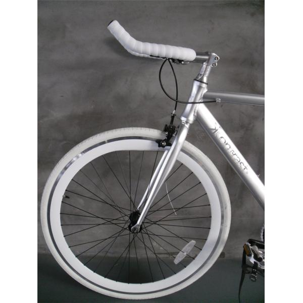 Lasco Crank Set Silver Color Single Speed Bullbar Aluminum Alloy Frame Vintage Fixie Fixed Gear Bike Bicycle
