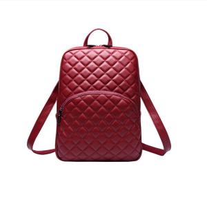 Wholesale PU School Bags Rhombus Lattice Immitation Leather Women Backpack from china suppliers