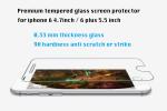 iPhone 6/6 plus tempered glass screen protector 0.33 mm 9H hardness high