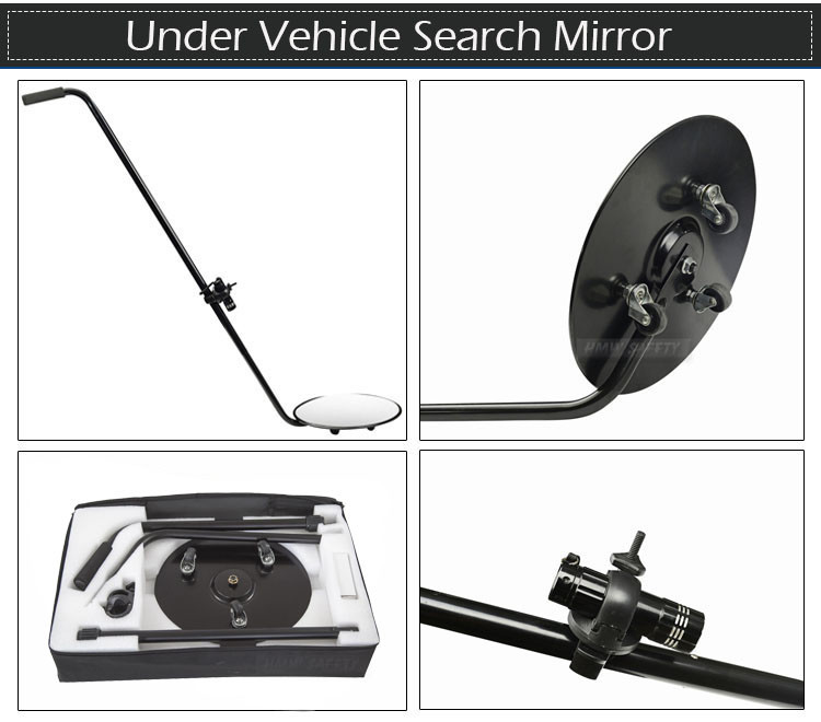 Round Convex Acrylic IP68 30cm Under Vehicle Checking Mirror