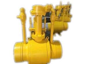 Wholesale API 6D Reduce Bore Gear operation Ball Valve Full Welded PN16 - PN25 Pressure from china suppliers