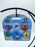 Tinplate Custom Metal Pin Badges Space Needle Shape Safty Back Side