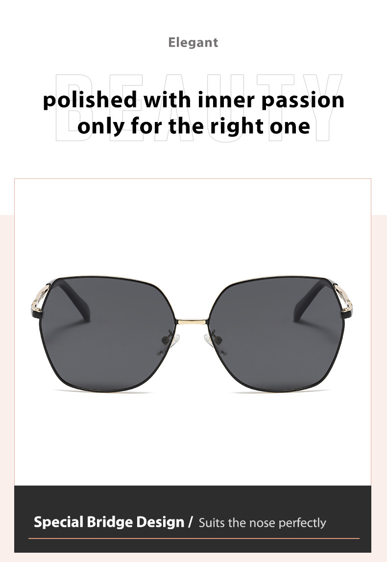 Driving Polygon Frame Sunglasses Scratch Resistant , Anti Glare Sunglasses OEM