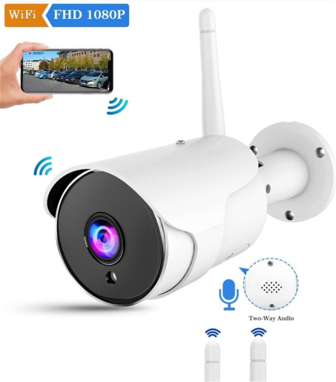 2MP Outdoor Smart Wireless WIFI AI alarm camera, Joyfa security(JY-B022-2MP)