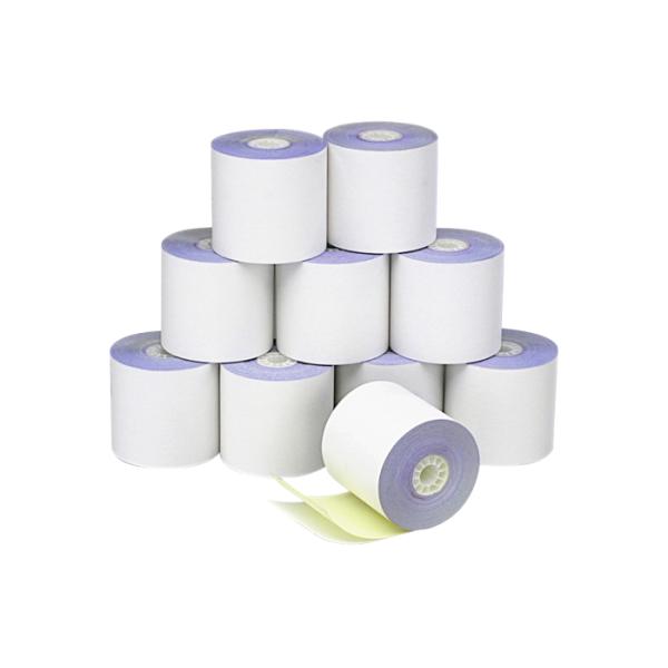 white and colored Self-contained Paper cash rolls clear copy image