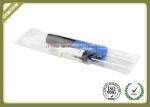SC /UPC Fiber Fast Connector Hot Melt Type For 0.9mm And 0.25mm Fiber Blue color
