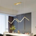 L90 X H120cm Modern Hanging Linear Pendant Light For Dining Room Restaurant