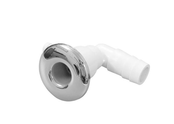 Silver Chrome Cover Uni - Directional Hot Tub Jets 100% Shut Off Spa Cluster