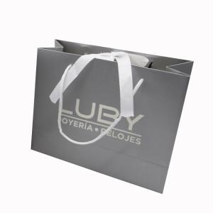 Wholesale Hot Stamping Custom Luxury Gift Bags Recyclable Kraft Shopping Bags With Handles from china suppliers
