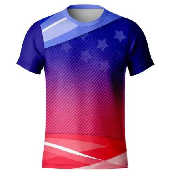 Custom Logo O-Neck Sublimation Printed T Shirts