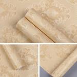 Moisture Proof Gold Embossed Wallpaper 10 Meter Embossed Peel And Stick