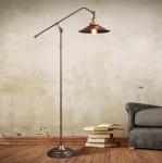 Adjustable Long Arm Tall Standing Luxury Home Decorative black floor lamp（WH-VTL