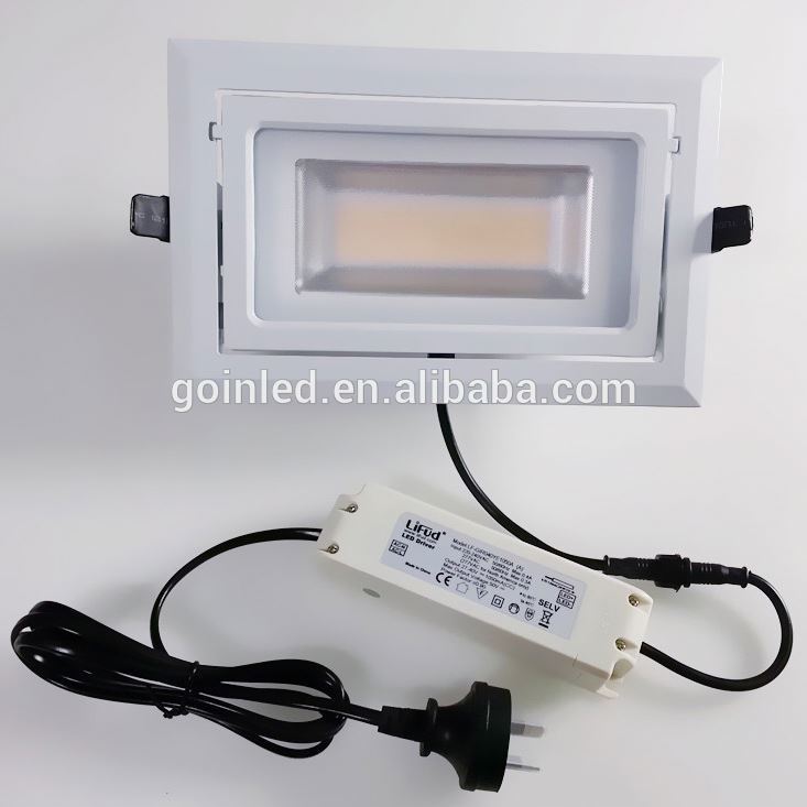 SAMSUNG SMD5630 30w/40W/50w/60w rectangle lamp and led shop fittter CE ROHS approved