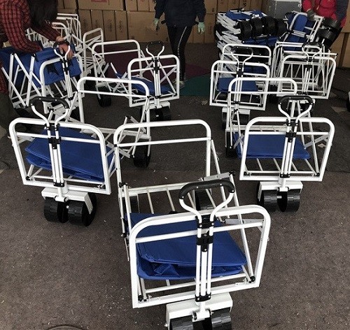 Adjustable Collapsible Picnic Wagon Outdoor Folding Multipurpose Camp Wagon Cart