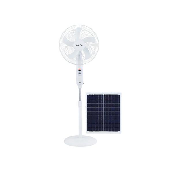 Rechargeable 25W Solar Powered Outdoor Fan 18650 Lithium Battery 3 Wind Gears
