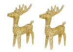 Resin Metal Christmas Ornaments Hollow Deer Iron Animal Figurines 15*25cm