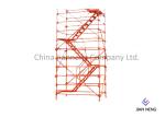 Spray Painted Scaffold Stair Tower Φ 48mm Diameter For Bridges Construction