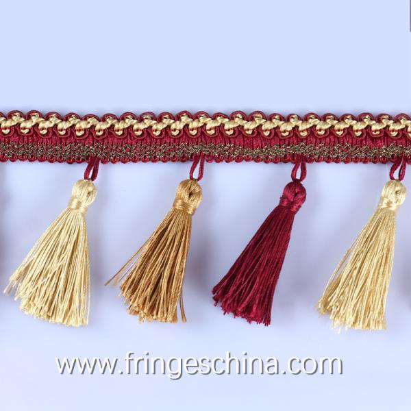 Handmade fashionable chain beads lace tassels fringes for curtain/sofa/pillow